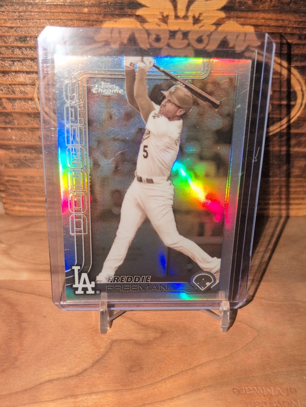2025 Topps Chrome Freddie Freeman Sepia Refractor Dodgers